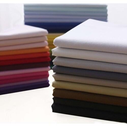 WHITE BLACK PINK GRAY AQUA ROYAL BLUE GREEN NAVY COFFEE Solid Color Poplin 100%Cotton Fabric for Summer Dress Shirt Blouse Quilt