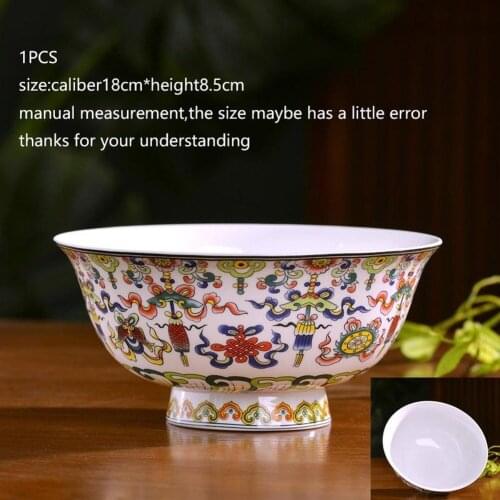 Jingdezhen Ramen Bowl Ceramic Bone china Vintage Rice Bowls Home Kitchen Dinnerware Tableware Accessories Container Craft