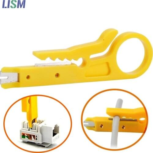 Mini Portable Wire Stripper Knife Crimper Pliers Crimping Tool Cable Stripping Wire Cutter Cut Line Tool Stripping Cable Cutter