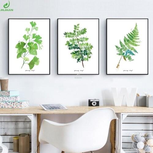 JHLJIAJUN Nordic Plant Canvas Painting Wall Art HD Print Picture Home Decor For Living Room Bedroom Oil Painting Modern Poster