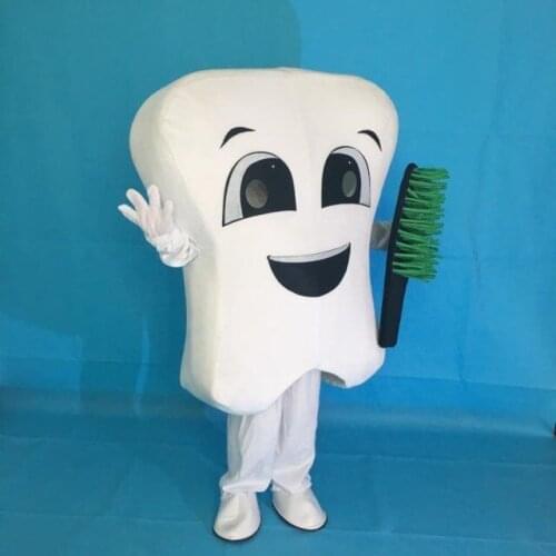 New tooth mascot costume party costumes fancy dental care character mascot dress amusement park