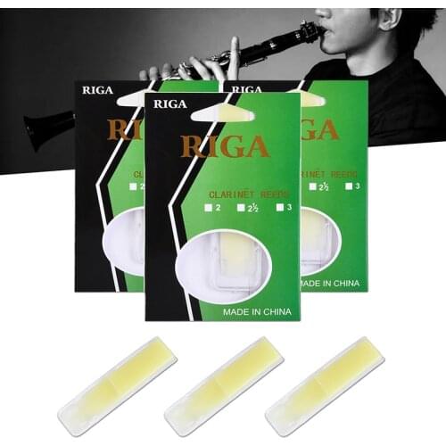 Newly Reusable Clarinet Resin Reed Durable Sax Reed Practical Instrument Accessories Suitable for Beginner Student