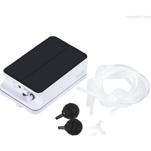 Portable Solar Air Pump Built-in Rechargeable Battery Solar Oxygen Pump Aquarium Fish Tank Fishing dedicated Oxygen Pum HX6D