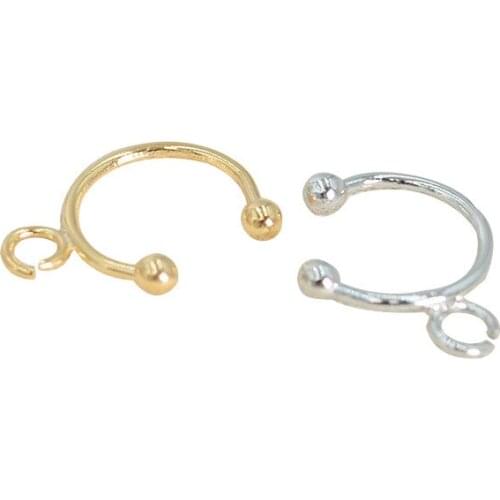 20 PCS 12*1mm Rhodium Gold Plated Charms Pendant DIY Earrings Accessories For Jewelry Making