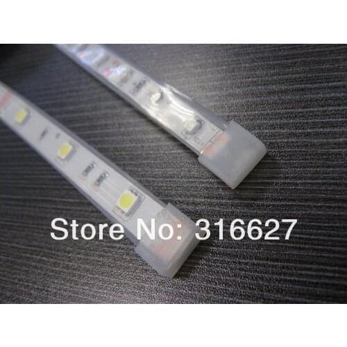 50pcs/lot Silicon end cap for 3528 8MM 5050 RGB 10MM RGBW 15MM single color Led flexible Strip light end part without hole