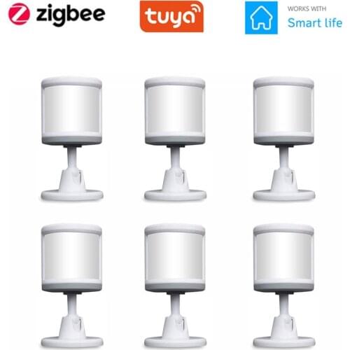 1/2/5PCS Smart PIR Human Body Detect Motion Sensor ,Work with Tuya Smart Life ZigBee Hub Alexa Google Home Remote Voice Control