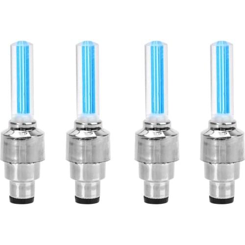 2PCS Car Wheel LED Light Motocycle Bike Light Tire Valve Cap Decorative Lantern Tire Valve Cap Flash Spoke Neon Lamp