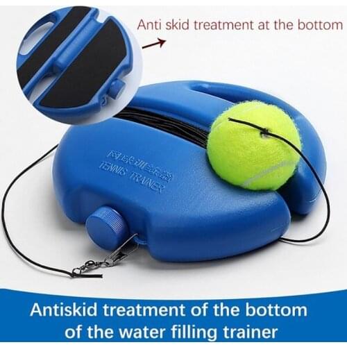 Singles Tennis Balls Base Trainer Tool Tennis Exercise Self-study Rebounds Singles Training Practice Base Tennis Line String