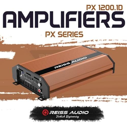RS-PX1200.1D CAR AMPLIFIER 1 CHANNEL CLASS D RMS POWER 1 ohm 1200W-2 ohm 800W-4 ohm 500W