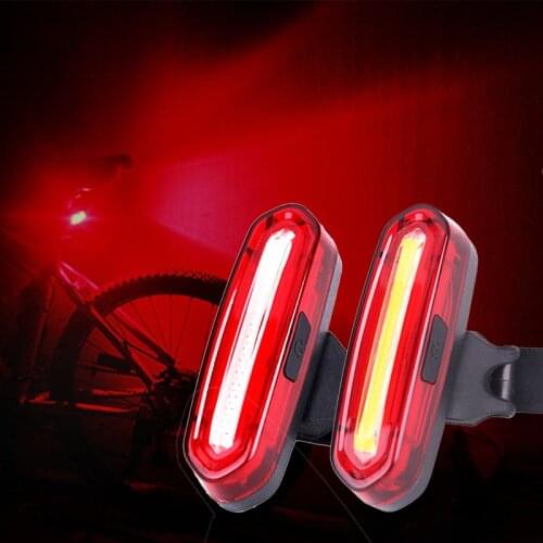 Bicycle LED Taillight Warning Bike Rear 6 Modes Waterproof Flashlight Helmet Safety MTB Bicycle Parts Light Cycling Lamp