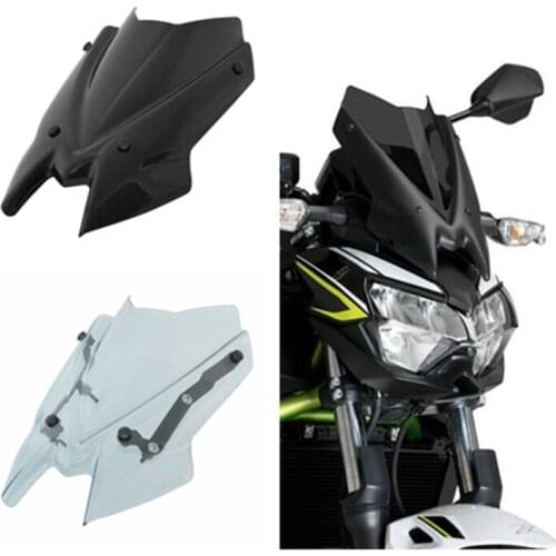 Motorbike For Kawasaki Z650 Z900 2020 2021 Windscreen Windshield Shield Screen with Bracket
