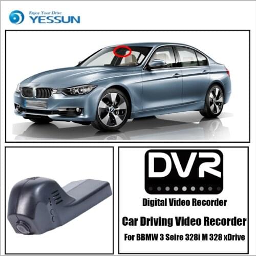 YESSUN for BMW 3 328i M 328 xDrive Car Dvr Mini Wifi Camera Full HD 1080P Driving Recorder Car Dash Cam Video Recorder
