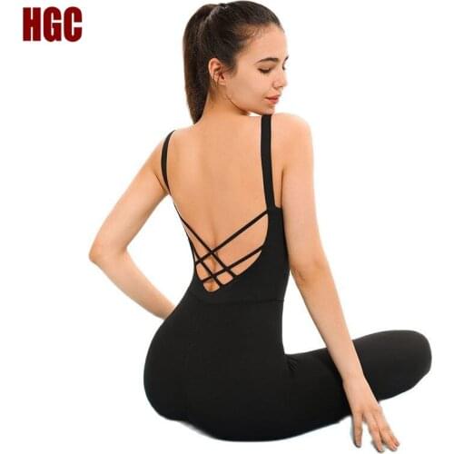 Backless Set One-piece Yoga Suit Bra And Pants Siamese Sportswear Fitness Female Running Dance Training Bodysuit Sports Jumpsuit