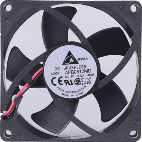1pcs 8cm AFB0812MD Dual Ball Silent Fan 8020 80*80*20mm 80mm 12V Incubator Mosquito Lamp Cooling Fan