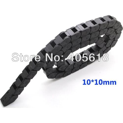 1pcs Cable drag chain wire carrier 10x10 length 1000mm/1M/1meter with end connectors free shipping