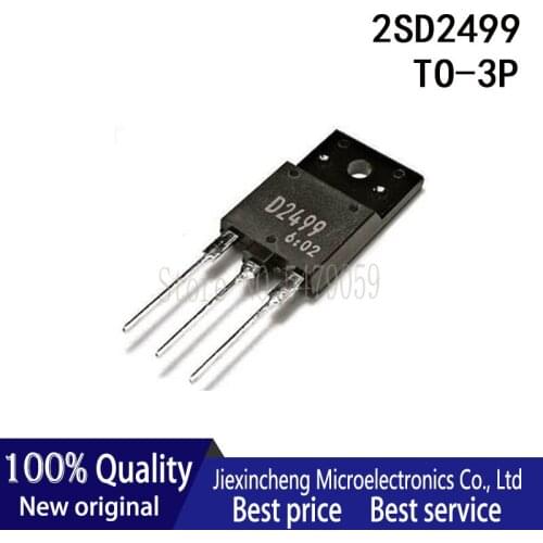 10PCS 2SD2499 D2499 6A 1500V TO-3P power transistor New original