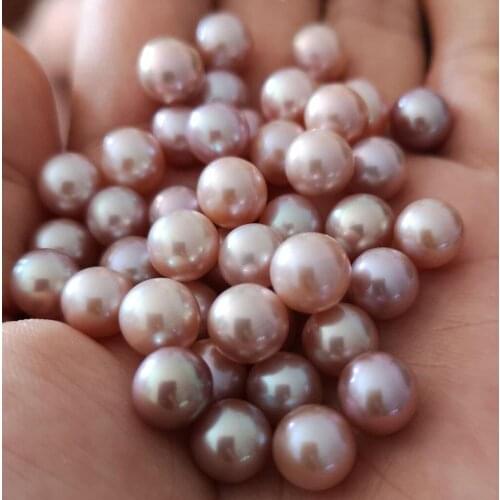 100 Gram 7-7.5mm Near Round Beauty luster 100% Genuine Freshwater Loose Pearl beads,Pearl Farm Dirct