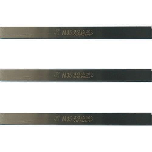 2*10/12/14/16*200mm 2x10/12/14/16x200mm HRC66-69 Black M35 HSS-CO Rectangle Bar CNC Fly Milling Cutter Lathe Turning Tool Bit