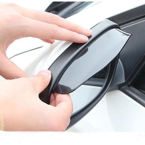 2pcs PVC Car Back Mirror Eyebrow Rain Cover sticker For kia ceed rio 3 4 soul sk3 sportage chrysler 300c hyundai ix35 ix25