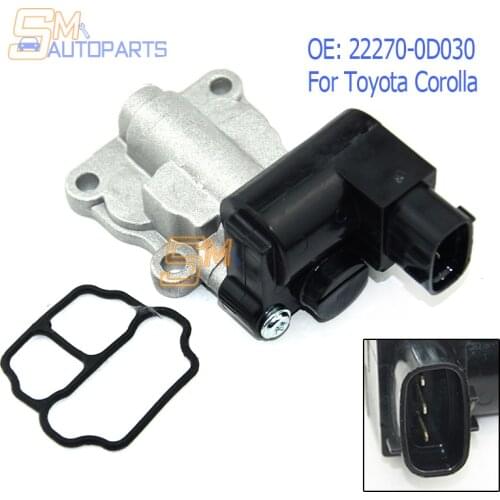 22270-0D030 New Idle Air Control Valve For Chevrolet Prizm Toyota Corolla 1.8L 22270-22050 22270-22010