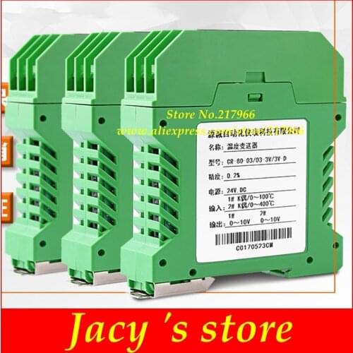 4-20ma integrated signal isolator pt100 temperature transmitter module into a sensor 0 to 10v