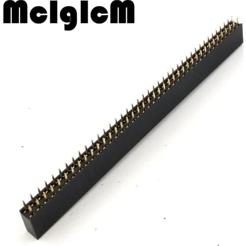 5pcs/lot 2.54mm Pin Header 2X40 pin 2x40 Pin 80P Double Row Female Straight Header Pitch Socket Pin Strip Free shipping