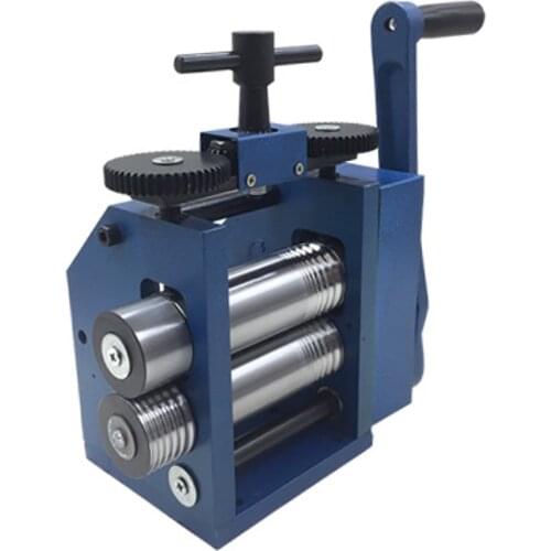 80mm Manual Rolling Mill Machine Combination Jewelry Press Tabletting Tool Make Sheet Wire Flat