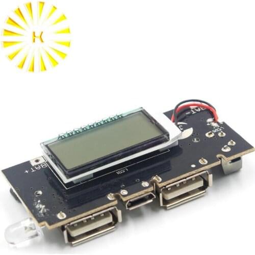 Automatic Protection! Dual USB 5V 1A 2.1A Mobile Power Bank 18650 Lithium Battery Charger Board Module Digital PCB Connector
