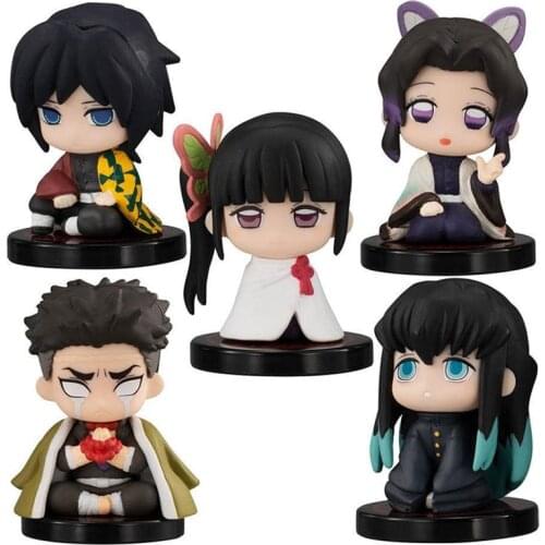 Bandai 54739 Gashapon Demon Slayer: Kimetsu No Yaiba Sitting Doll Series 2 Anime Toys Decoration Model