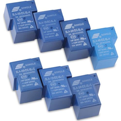 Free shipping 2PCS 6 feet SLA-12VDC-SL-C T90 relay 12V genuine relay