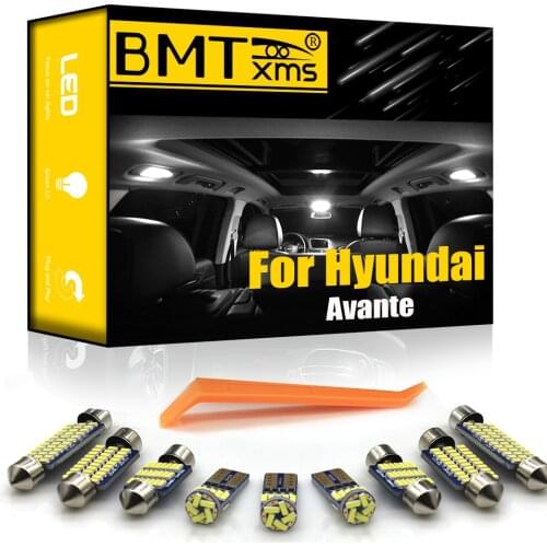 BMTxms Canbus For Hyundai Elantra Avante XD HD MD AD 2001-2021 Vehicle LED Interior Light Kit License Plate Lamp Bulbs