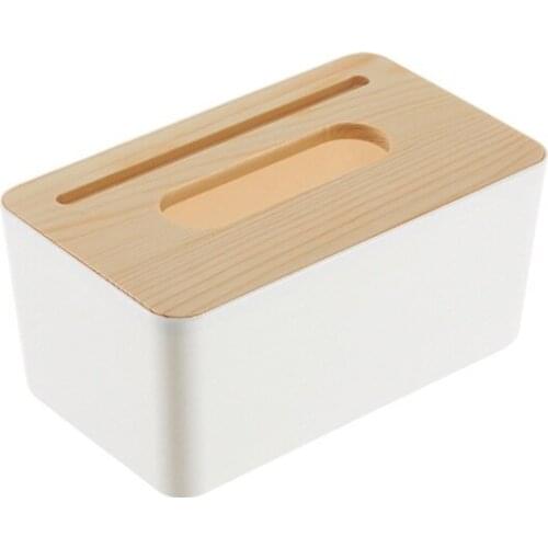 Living Room Paper Box Household Wooden Napkin Paper Box Simple Paper Box Paper Towel Box