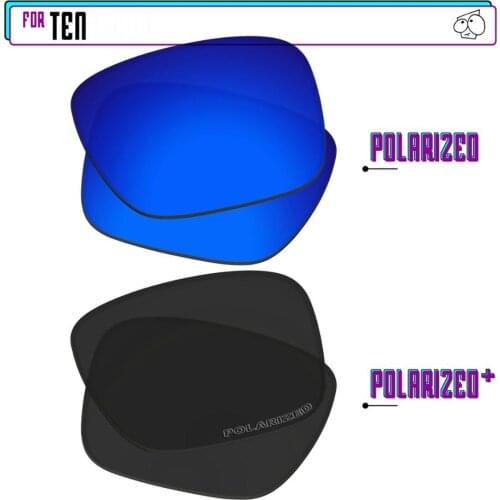 EZReplace Polarized Replacement Lenses for - Oakley Ten Sunglasses - Black P Plus-Navy P
