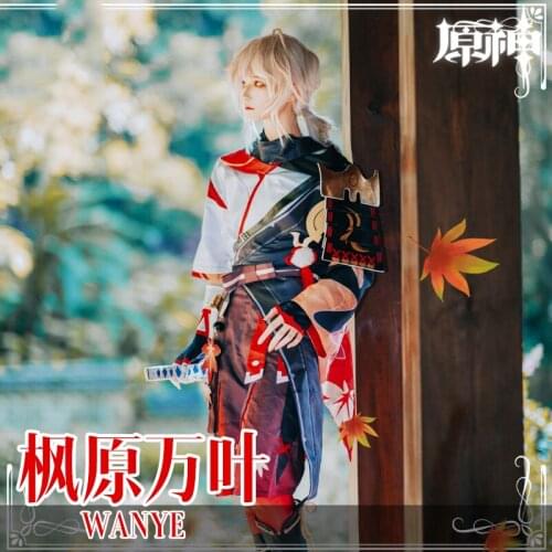 Genshin Impact Kazuha Cosplay Costume Outfits Game Battle Suits Halloween Carnival Costumes Adult Chirstmas Fancy Party Dress
