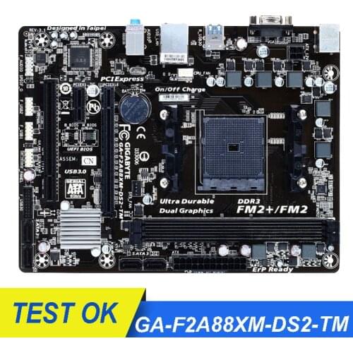 Used For Gigabyte GA-F2A88XM-DS2-TM Motherboard F2A88XM-DS2-TM For A88X Socket FM2/FM2+ DDR3 64GB VGA Desktop Mainboard