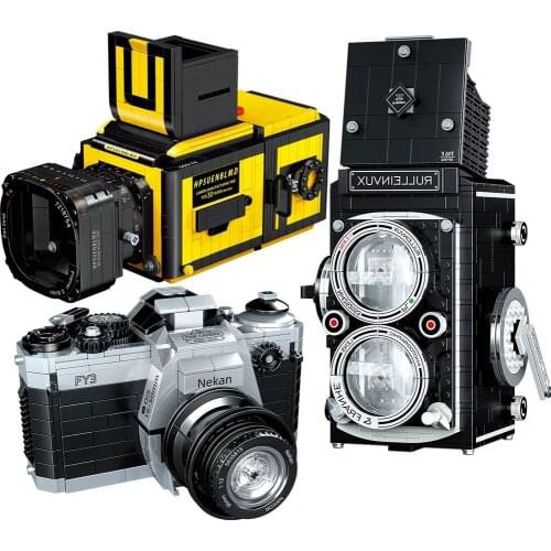 Classic Creator Idea Retro Camera Building Blocks Retro Construction Toys Camera Bricks Birthday Gifts For Kids Boys Toys