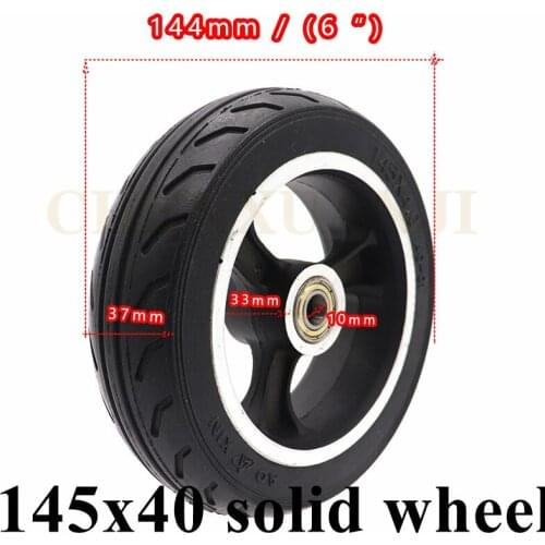 Fast Wheel Fo Widened Rear Wheel 6 Inch Electric Scooter 145x40 Solid Tire6x2 Aluminum Wheel Tire