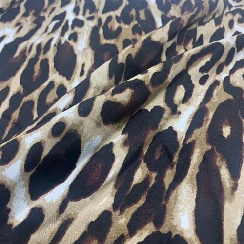 Beautiful Brown Leopard Print Pattern 100% Cotton Fabric Digital Printing Sewing Material Children Fabric Diy Dress Clothing