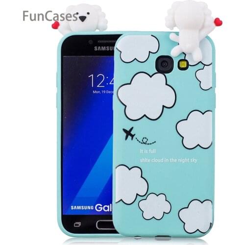 Handsome Bear Phone Case sFor Carcasa Samsung A720 Soft TPU Back Cover Protector Vintage Phone Accessory Samsung Galaxy A7 2017