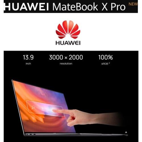 High-class HUAWEI Laptop MateBook X Pro new With 13.9 Inch 10 Points Touch Screen 3000x2000 Pixel i7 Share 3.0 Hidden Camera