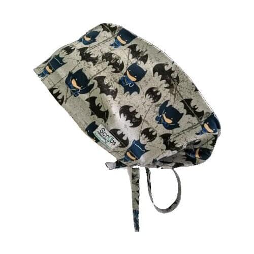 Medical Dentists Recommend You Replace the Cap Scrub Surgical Hats in Gray Brush Teeth for Women and for Men Ultra Soft 100% Cotton Back Ties with Elastics