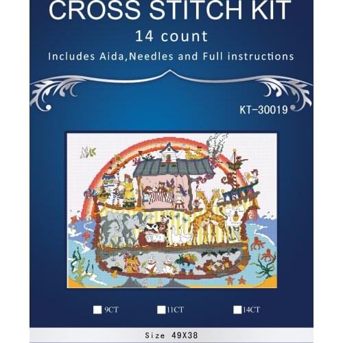 Top Quality lovely counted cross stitch kit bothy threads cut thru' noahs ark, noah ark