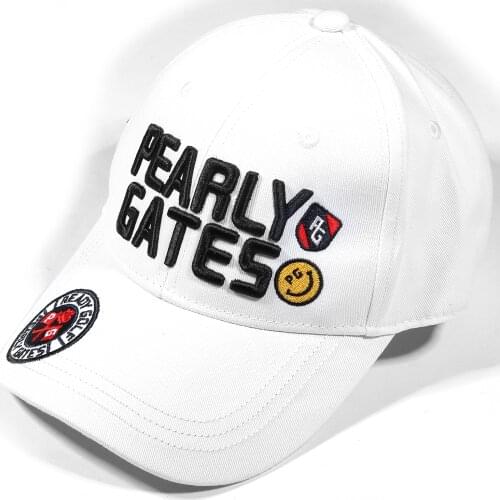 New High Quality Unisex PG GolfHat Ins Red and White Hat Embroidered Outdoor Sports Golf Cap