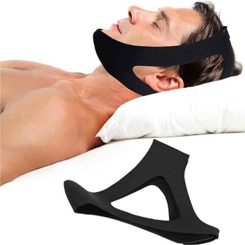 New Neoprene Anti Snore Stop Snoring Chin Strap Belt Anti Apnea Jaw Solution Sleep Support Apnea Belt Adjustable