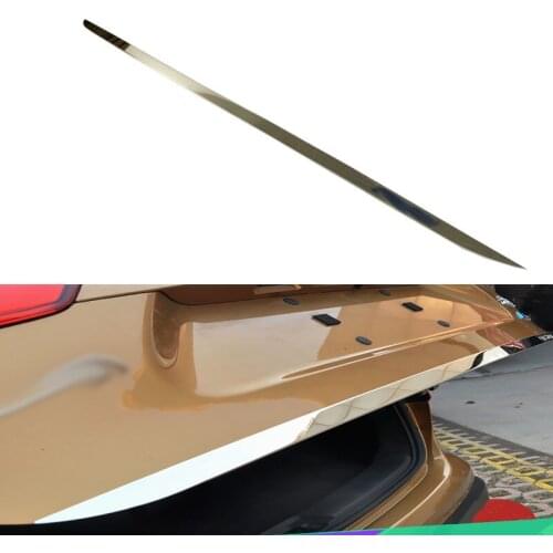 FIT FOR NISSAN QASHQAI 2014 2015 2016 CHROME REAR TRUNK BOOT TAILGATE DOOR COVER STYLING TRIM MOLDING EDGE STRIP GARNISH