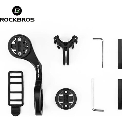 ROCKBROS Bicycle Computers Holder Gopro Combo Mount Aluminum Bike Cycling Handlebar Light Speedometer Camera Out Front Holder