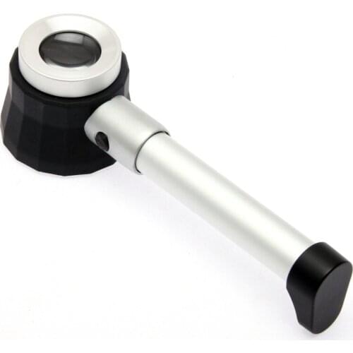 Hand held pipe magnifier stamp identification with LED portable magnifier