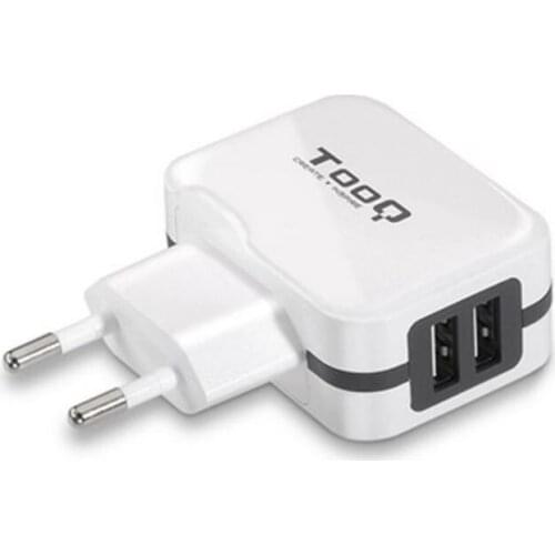 Wall Charger TooQ TQWC-1S02WT USB x 2 17W White