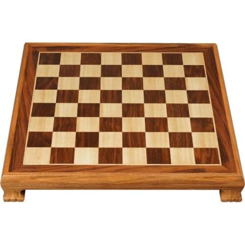Chess board solid wood high grade large black and white chess board chess table