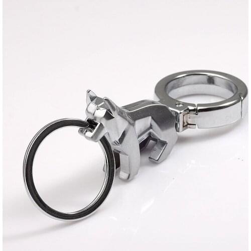 Dog keychain key ring waist hanging key chain creative car keychain high quality sleutelhanger chaveiro llaveros hombre